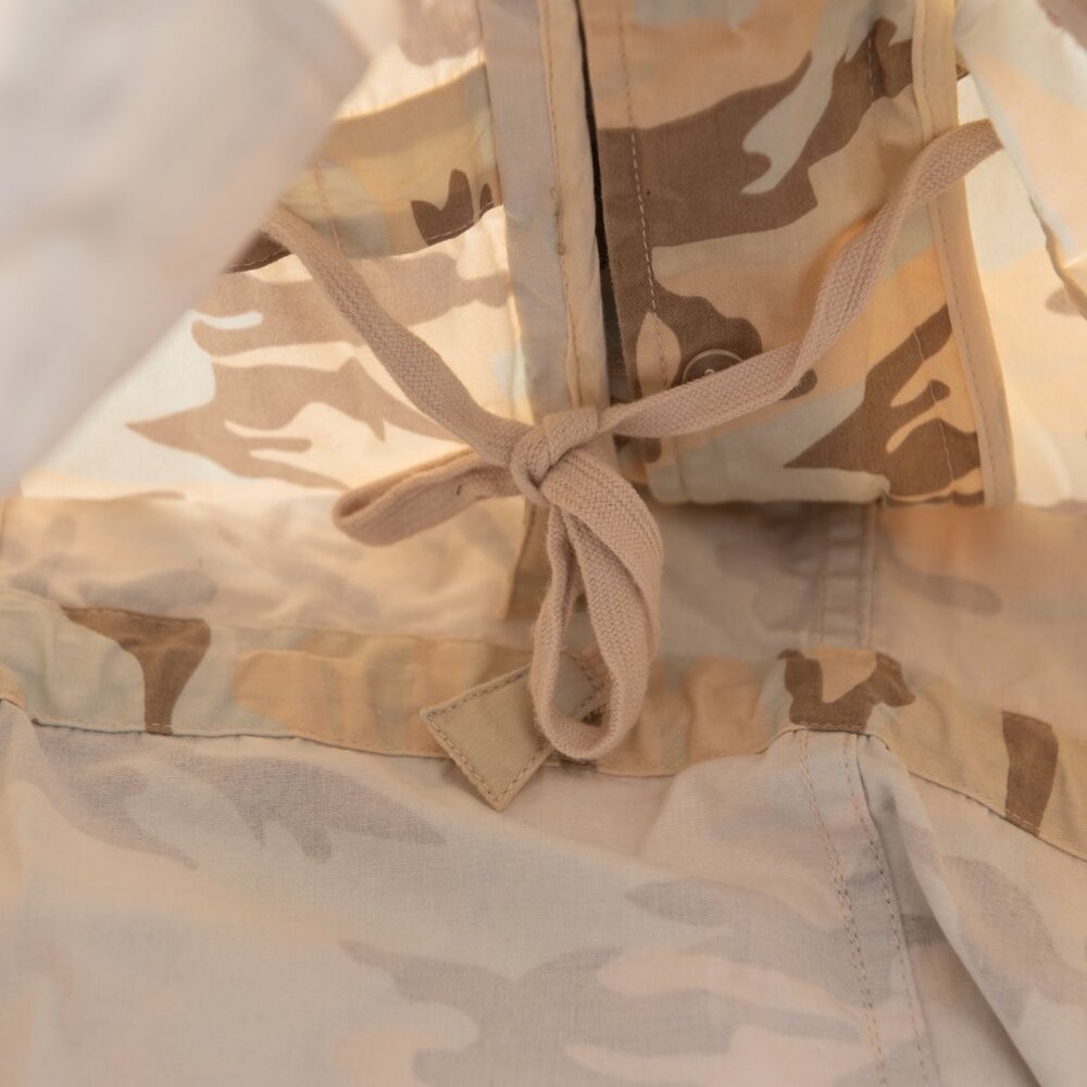 J Peterman Cargo Jacket Camouflage Coat Cotton Blend Camo Brown Tan Size Medium - Picture 8 of 8